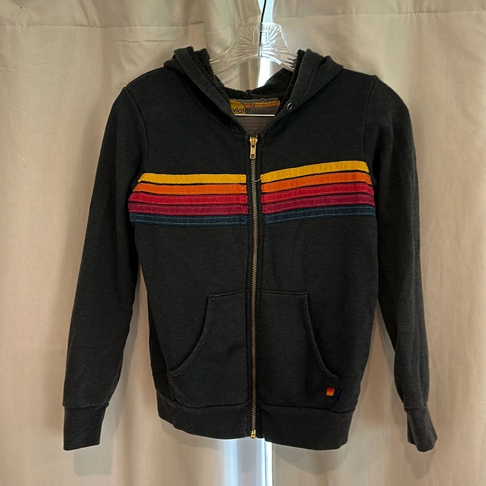 Aviator Nation kids 5 stripe hoodie